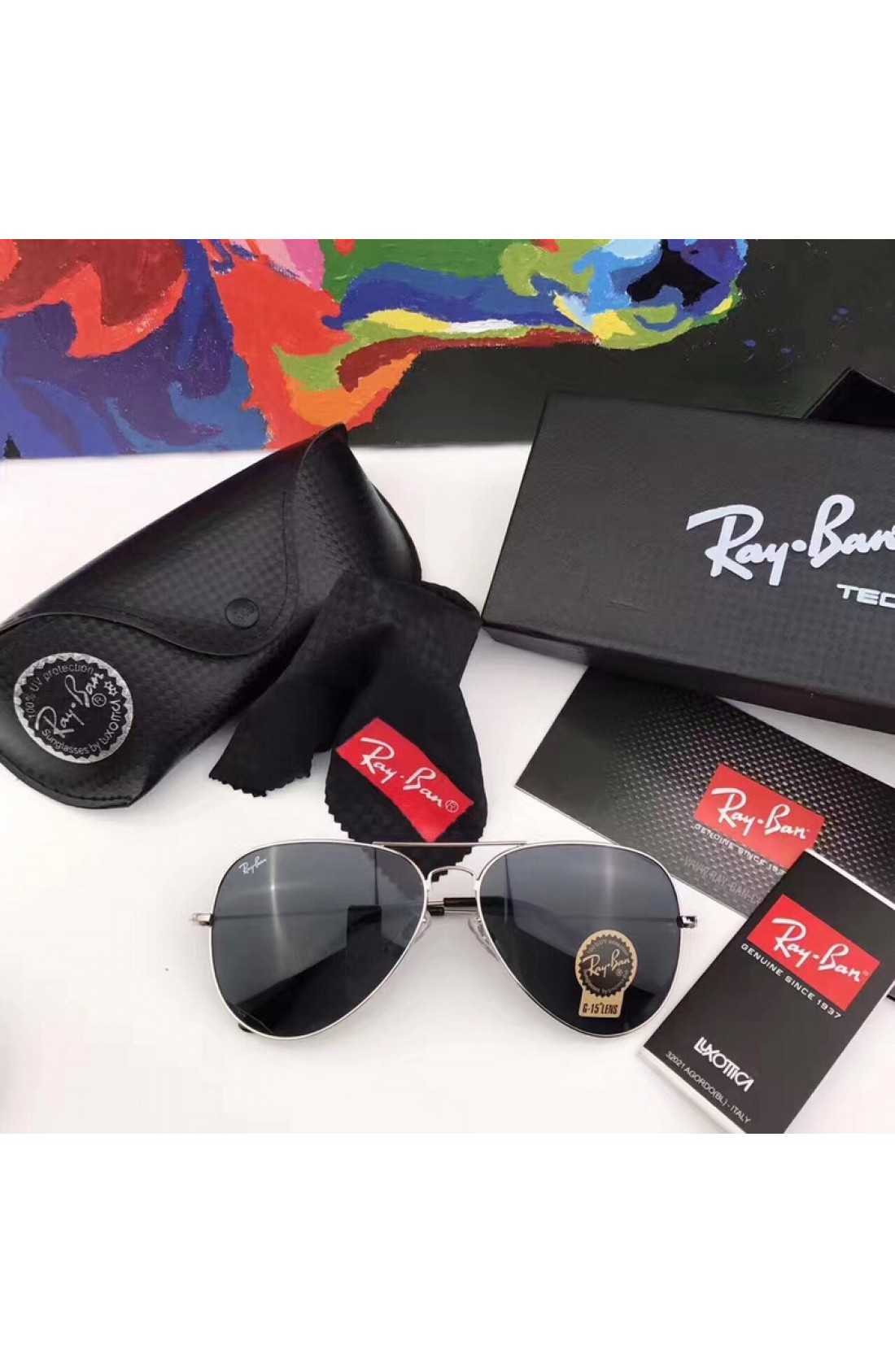 ray ban with white frame